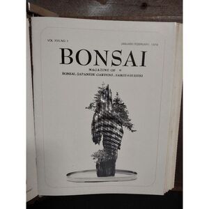 Lot of 10 VTG Bonsai Magazine Complete Issues from 1978 + Calendar + Binder
